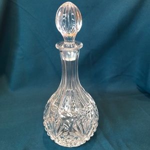 Irish Cut Whisky Round Glass Decanter